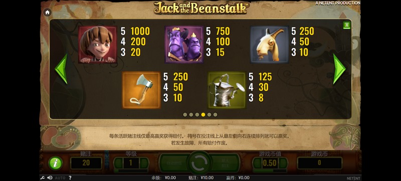 《杰克和魔豆》:跟随杰克的冒险,探索神奇的魔豆世界! 4 FREE SPINS