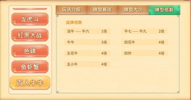 百人牛牛——百人同场,激情对决,赢在瞬间! 4 基本规则